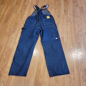 Carters Overall Bibs Mens M Blue Watch The Wear Denim 42x32 New with tag